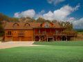 log cabin custom home