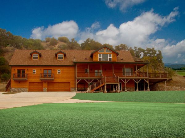 log cabin custom home