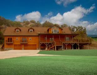 log cabin custom home